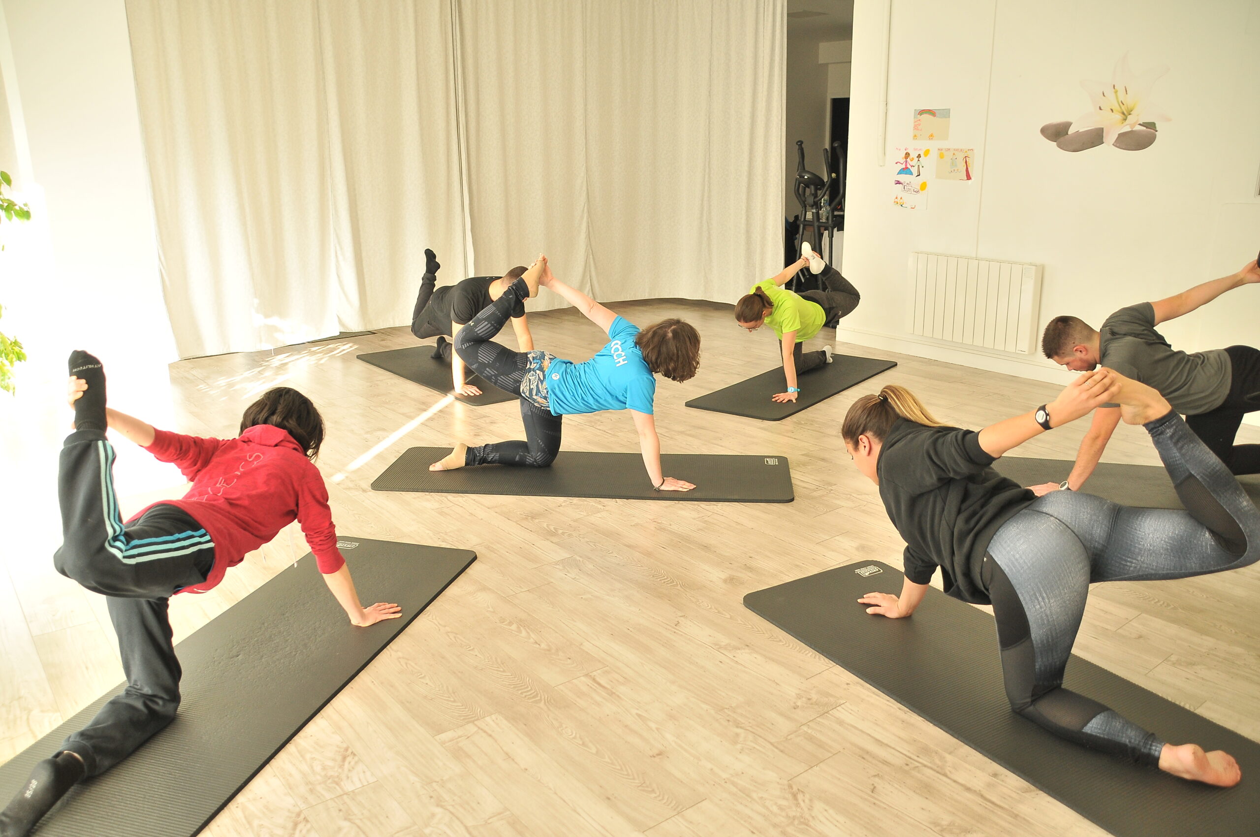 Exercice de stretching à Clermont-Ferrand